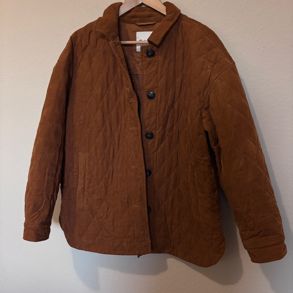 Madewell Quilted Tan Jacket